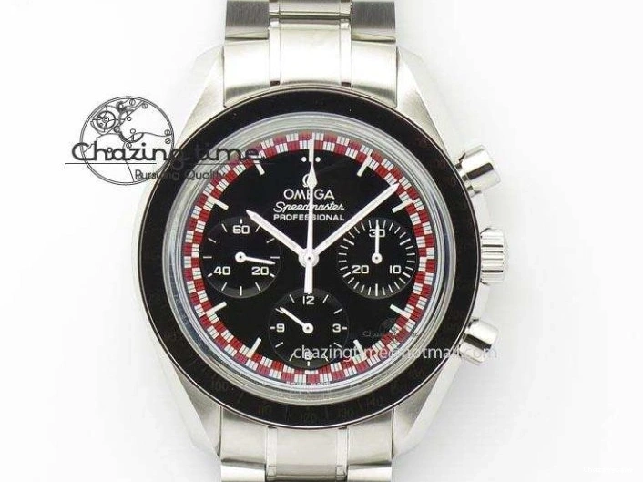 0516 Speedmaster SS 2013 Pro Racing On SS Bracelet Manual Winding Chrono Movement UrbanStyle 8230
